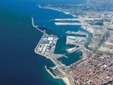 Vista aérea del puerto de Tarragona